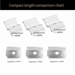 Photovoltaic Clamps - Middle Clamps for Solar Panel Modules, Aluminum Alloy Thickened Edge Clamps for Single-glass Modules, Photovoltaic Bracket Accessories thumbnail-2