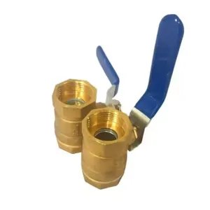 Brass Ball Valve 1/2in 1in 2in PN16 Female Internal Thread Double Disc Bronze NPT FNPT F Durable Water Gas 600 WOG thumbnail-4