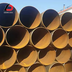 Q235 S235JRH 3 Inch 88.9mm Black Painted Welded Steel Pipes thumbnail-4