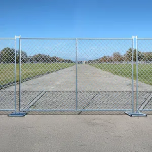 Environmentally Friendly and Easy-to-assemble Canadian Movable Galvanized Temporary Fencing Panels/welded Wire Temporary Fencing thumbnail-1