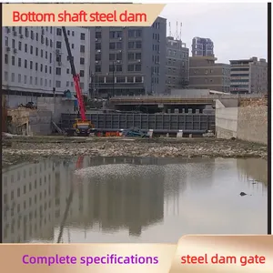 Corrosion Resistant Q345B Steel Bottom Shaft Flip Gate Stable Water Blocking For Urban River Water Storage thumbnail-4
