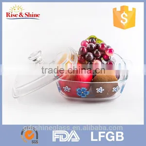 Hot Selling Factory Direct Manufacture Glass Plate /decal Pyrex Glass Food Dish thumbnail-1