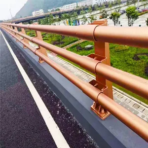 Galvanized and Powder-coated Composite Pipe Bridge Guardrails, Quality Guaranteed, From the Source Factory, Customized According to Drawings. Longbang Traffic Facilities thumbnail-5