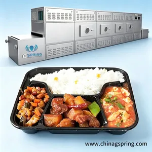 SUS304 Stainless Steel Microwave Drying Machine for Fast Food Industrial Drying and Sterilization Belt Drying Machine thumbnail-1