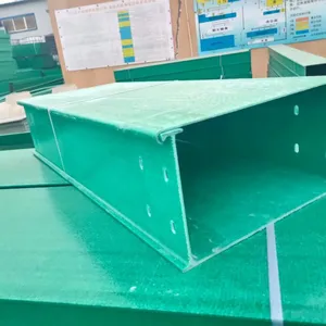 FRP Trough Cable Tray for Offshore Platform Application, Salt Spray Resistant, 10-Year Warranty thumbnail-3