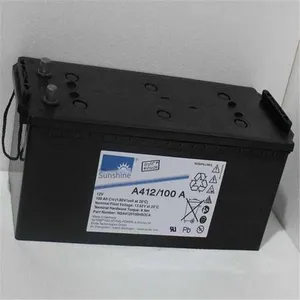 Germany Sunlight Battery A412/100a 12v100ah, for Solar Photovoltaic, Communication Base Stations and Computer Rooms thumbnail-1