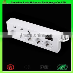 Good Quality Factory Extension Power Plug 6 Ways 6 USB USA Power Strip thumbnail-2