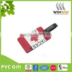 Promotion Wholesale Shaped Custom Logo Cheap Bulk Soft PVC Luggage Tag thumbnail-1