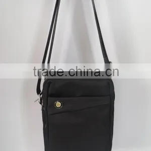 Simple Style Black Waterproof Long Shoulder Bag Men for Daily thumbnail-1