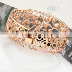 Statement Wholesale Jewellery Colorful Stone 18k Gold Bangle Saudi Arabia Jewelry thumbnail-4