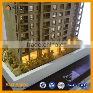 Laser Cutting a Wood Model Building,wooden Residential Building Model thumbnail-1