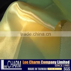 Luxury Silver Gold Satin Fabric Piece Dyed Material thumbnail-4