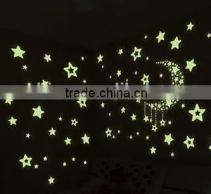 The Creative Fluorescent Little Stars Luminous Wall Posts/children Room Fluorescent Bedroom Adornment Wall Stickers thumbnail-1