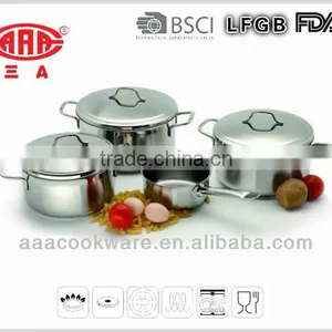 High Quality 7Pcs 18/8 Stainless Steel Dutch Oven With Induction Bottom thumbnail-1