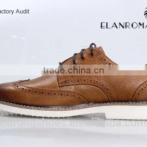 British Style Casual Shoe for Men With Brogue Design Leather Casual Shoe thumbnail-4