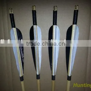 Wholesale Archery Indonesian Wood Arrow Barrel Arrow With Turkey Feather For Archery Traditional Bow And Recurve Bow thumbnail-6