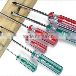 6pcs Colorful Transparent Handle Screwdriver Set Crossed and Slotted Screwdriver thumbnail-3