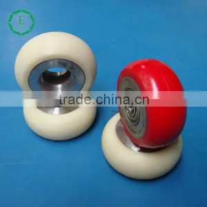 Custom Color PU Plastic Trolley Wheel pu Roller Pulley thumbnail-1