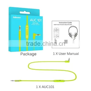 Built in Mic 3.5mm Gold Plated Male to Male Auxiliary Cable thumbnail-4