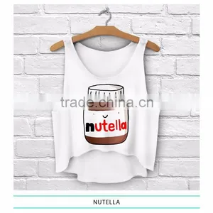Aztec Style Wholesale Logo Print Custom Ladies Summer Short Bulk Tank Top thumbnail-5