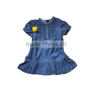 Denim Fashion Children Party Dresses thumbnail-1