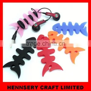 Customized Shape and Logo Soft Pvc Rubber Quick Release Cable Tie thumbnail-1