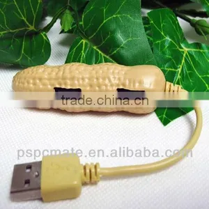 Cute Peanut Shape Usb Hub 4 Ports thumbnail-1