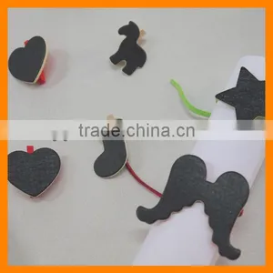 Wood Peg With Blackboard/Peg Decoration/Wing Shape Napkin Ring thumbnail-1