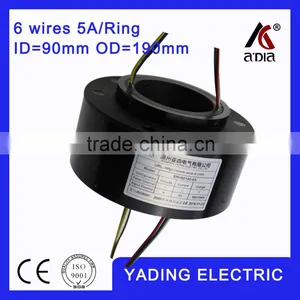 SRH90190 Slip Ring Electric Connector ID90mm OD 190mm 6wires 5A thumbnail-1