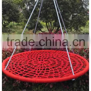 Round Garden Swing Metal Swing for Children Net Swing Children Swings thumbnail-1