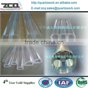 Fused Quartz Glass Tube Sleeve, Custom Made, UV, Wastewater, Lab thumbnail-2