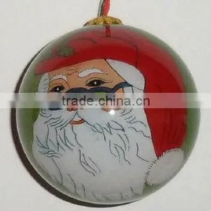 Inside Painted Glass Ornament Ball for Christmas Decoration thumbnail-1
