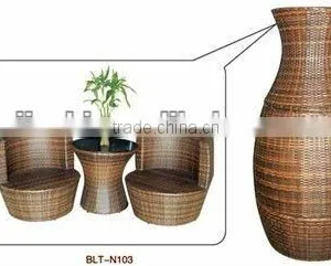 Outdoor Garden Sofa Rattan Heb Wrought Iron Patio Furniture thumbnail-1