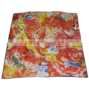 Fashion Italy Character Design Square Silk Headscarves thumbnail-1