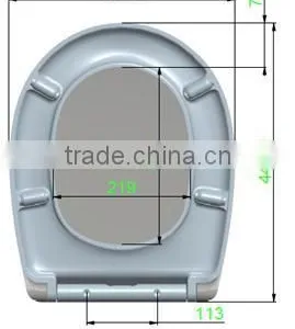 EU Standard Duroplast Toilet Seat & Cover With Soft Close and Quick Release for Bathroom thumbnail-3