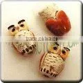 Ceramic Small Animal Shape Bead - Cute Little Owl thumbnail-1