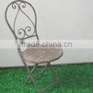 Metal and Wooden Chair thumbnail-1