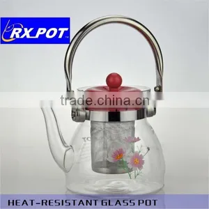 Clear Glass Teapot Pyrex Glass Coffee Brewer 700F/1000F thumbnail-4