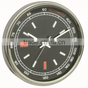 Fashion Round Shaped Wall Clock Decorative Metal Wall Mounted Clock thumbnail-1