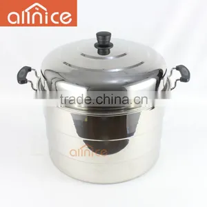 Allnice- Big Size Double Layer Stainless Steel Large Food Steamer Pot thumbnail-2