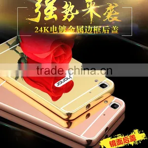 High Quality Luxury Mirror Cover Metal Aluminum Bumper Phone Case For Huawei Honor 4A thumbnail-2