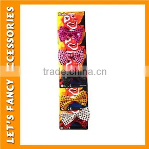 Clown Glittering Elastic Bow Tie Party Neckwear thumbnail-1