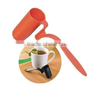 Spoon Shape Plastic Tea Infuser Strainer Herbal Spices Leaf Teaspoon Filter thumbnail-2