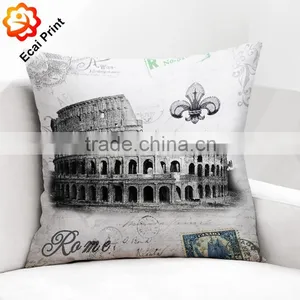 2016 Fashion Colors Faleless Digital Printing Cushion With Illustration thumbnail-2
