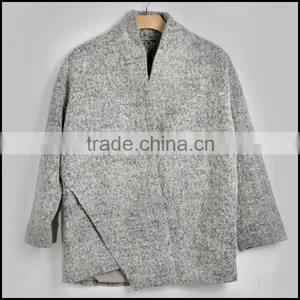 Oem Wholesale Cheap Custom Fashion Women Coat No Zipper Hoodie Parka Overcoat Jacket thumbnail-5