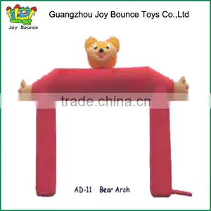 Small Red Bear Shaped Inflatable Arches for Party Event thumbnail-1