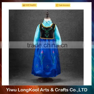 Hot Sale Wholesale Cosplay Frozen Elsa Dress Luxury Chiffon Girl Dress thumbnail-2
