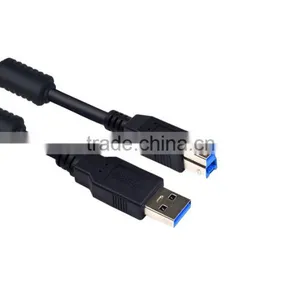 Whole Sale USB 3.0 Type A Male to USB 3.0 B Type Male Printer Cable With Ferrit Core thumbnail-1