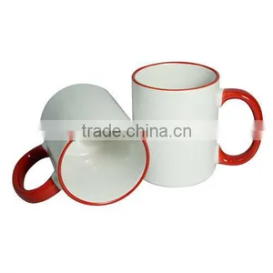 11OZ Ring and Rim Color Mug /sublimation Customized thumbnail-2
