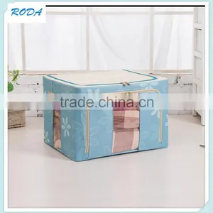 New China Goods Wholesale Foldable Cloth Large Oxford Fabric Christmas Gift Zipper Storage Box thumbnail-4